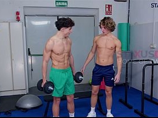 STAXUS :: Personal Trainer Fucked Me Raw in the Gym After Workout