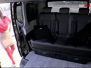 Big Tit MILF Spreads Her Legs in the Backseat Then Gets Fucked